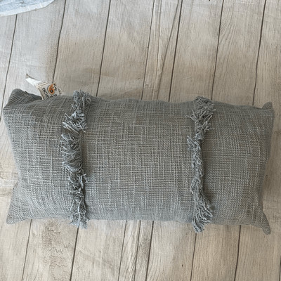 Devi Designs rectangular thrown pillow with removable pillow case blue 24 x13 