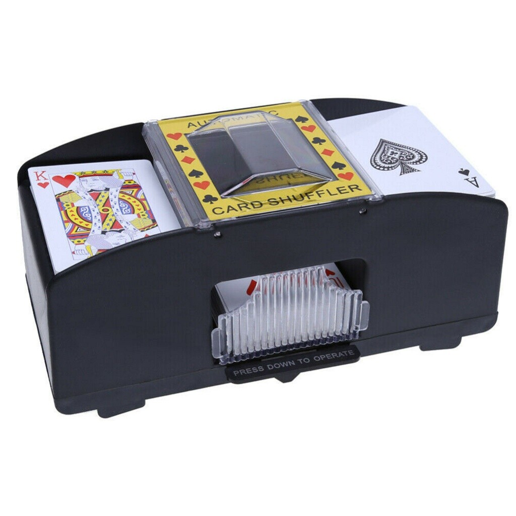 2 deck automatic card shuffler poker cards shuffling