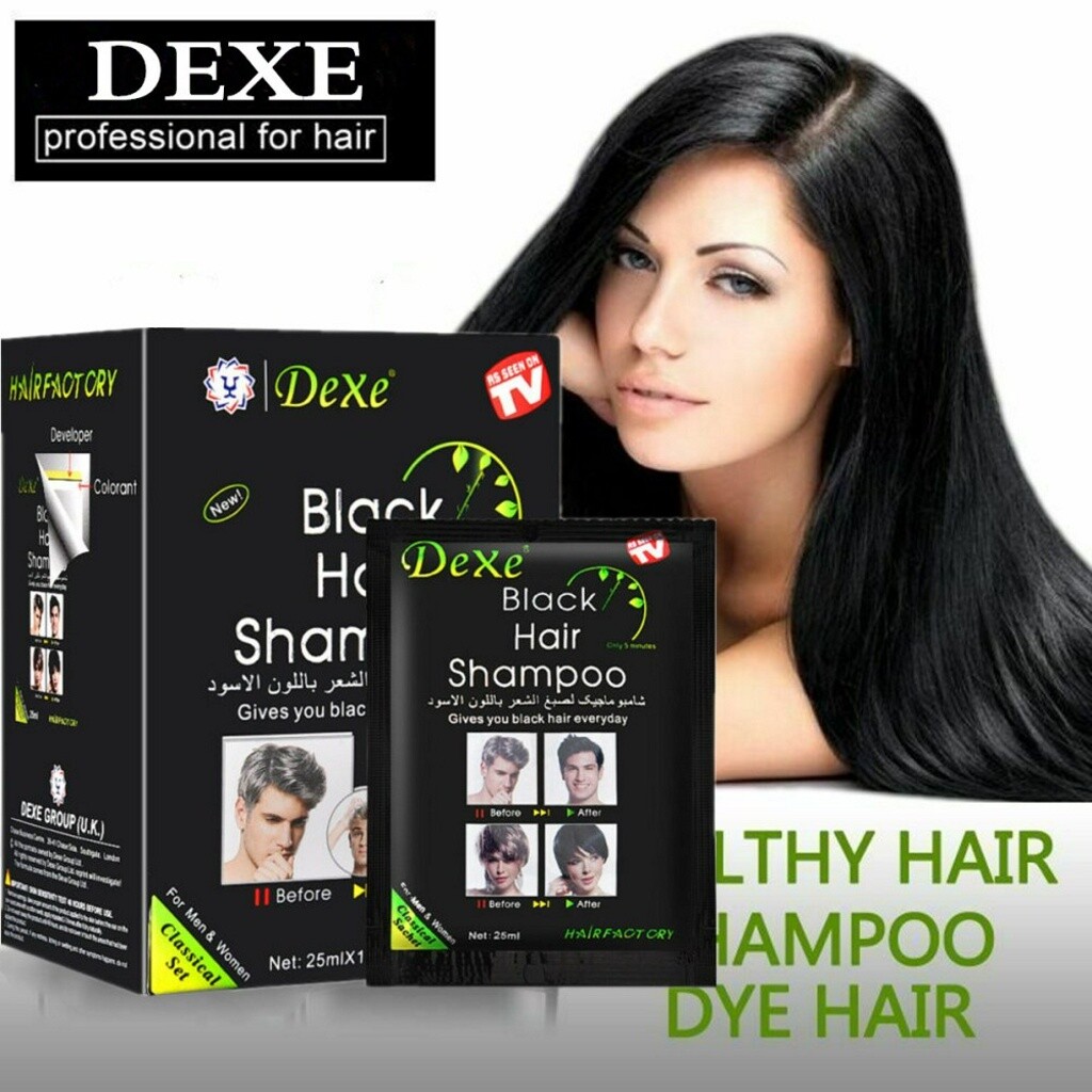 Dexe Black Hair Shampoo Instant 5 Min Hair Color Dye Ginger Hair Loss Treatment Ebay