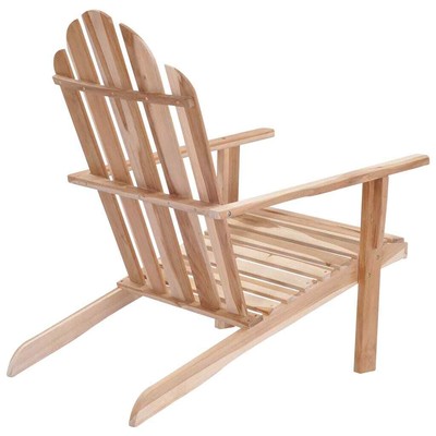 vidaXL Teak Adirondack Stuhl Gartenstuhl Gartensessel Sonnenstuhl Terrasse