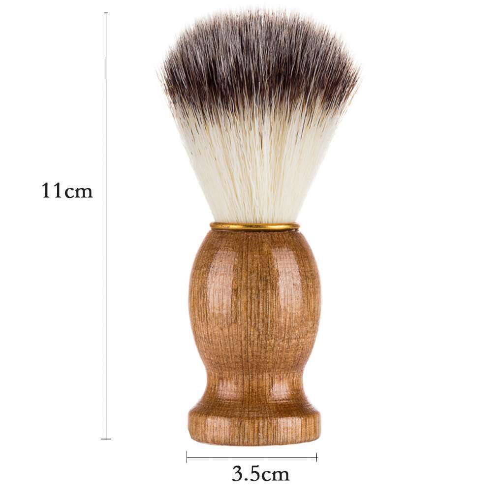 1/2/4Pcs Men Soft Brush Beard Tool Pure Badger Hair Shaving Barber Wood Handle