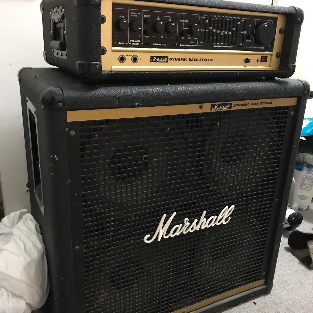 Marshall Dbs 7400 Bass Amp And Marshall 7410 Bass Cab In