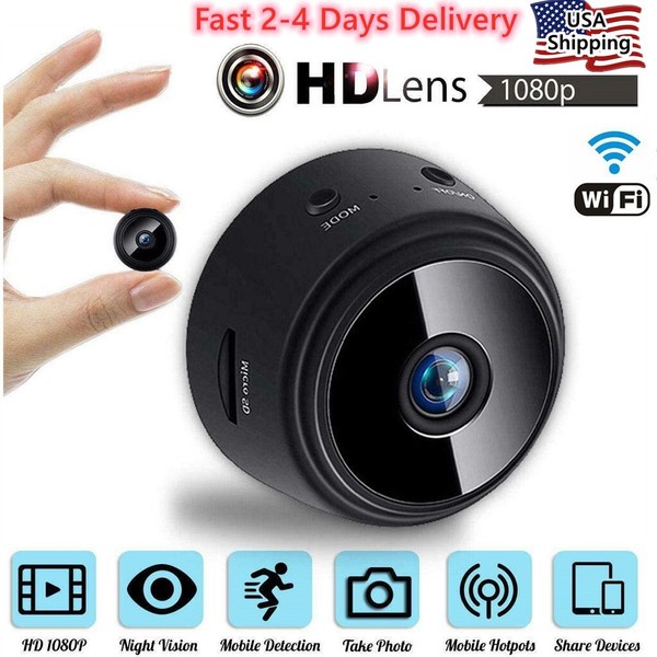 Mini Spy Hidden Wi-Fi Camera Wireless IP Home Security DVR Night Vision HD 1080P