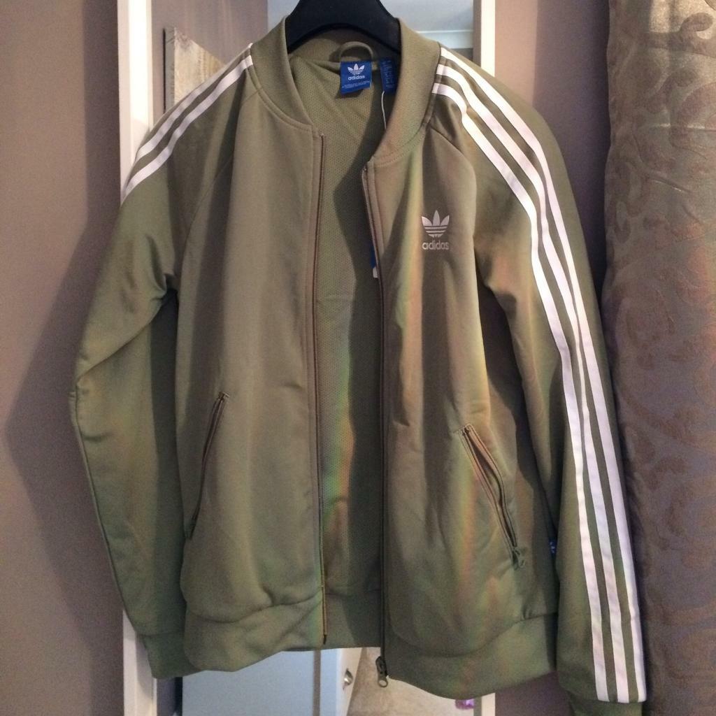 khaki green adidas jacket