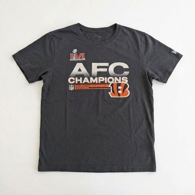 Cincinnati Bengals Nike T-Shirt Herren AFC Champions Super Bowl LVI NFL XL Grau