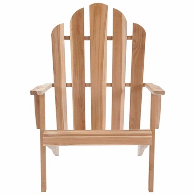 vidaXL Teak Adirondack Stuhl Gartenstuhl Gartensessel Sonnenstuhl Terrasse