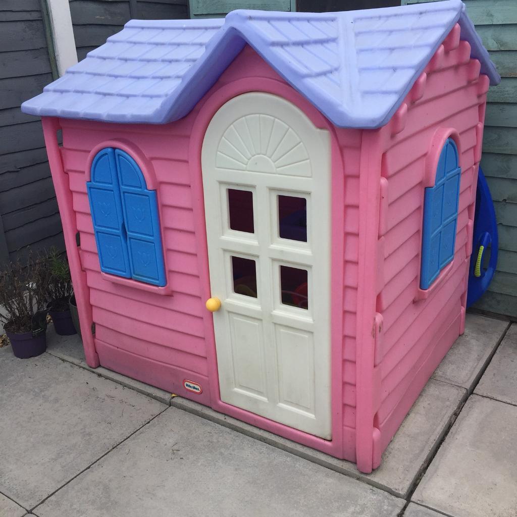 Little Tikes Pink Cosy Cottage Playhouse Garden Toy In Blackley