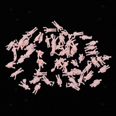 56Pcs Mini Plastikarbeiter Arbeiter Actionfiguren Miniaturen Modell im Maßstab