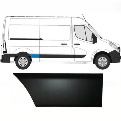 Moulure latérale sur aile arrière pour Renault Master 2010- / Droite