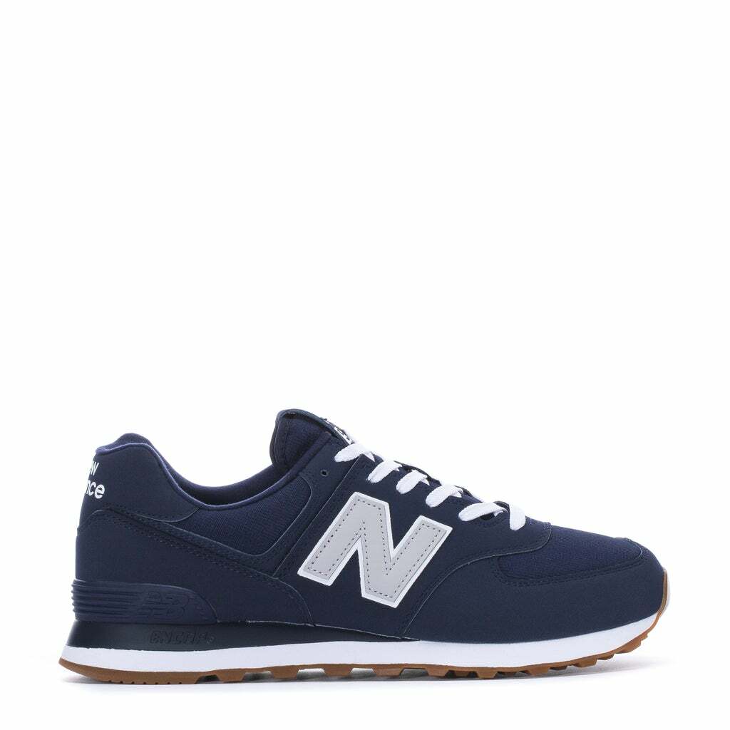 

Мужские NEW BALANCE 574 ML574WC2 Синие темно-белые резиновые туфли, Синий, New Balance 574