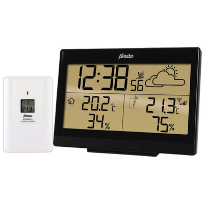 Alecto Draadloos Weerstation WS-2300 Zwart Weerstations Weersensor Sensor