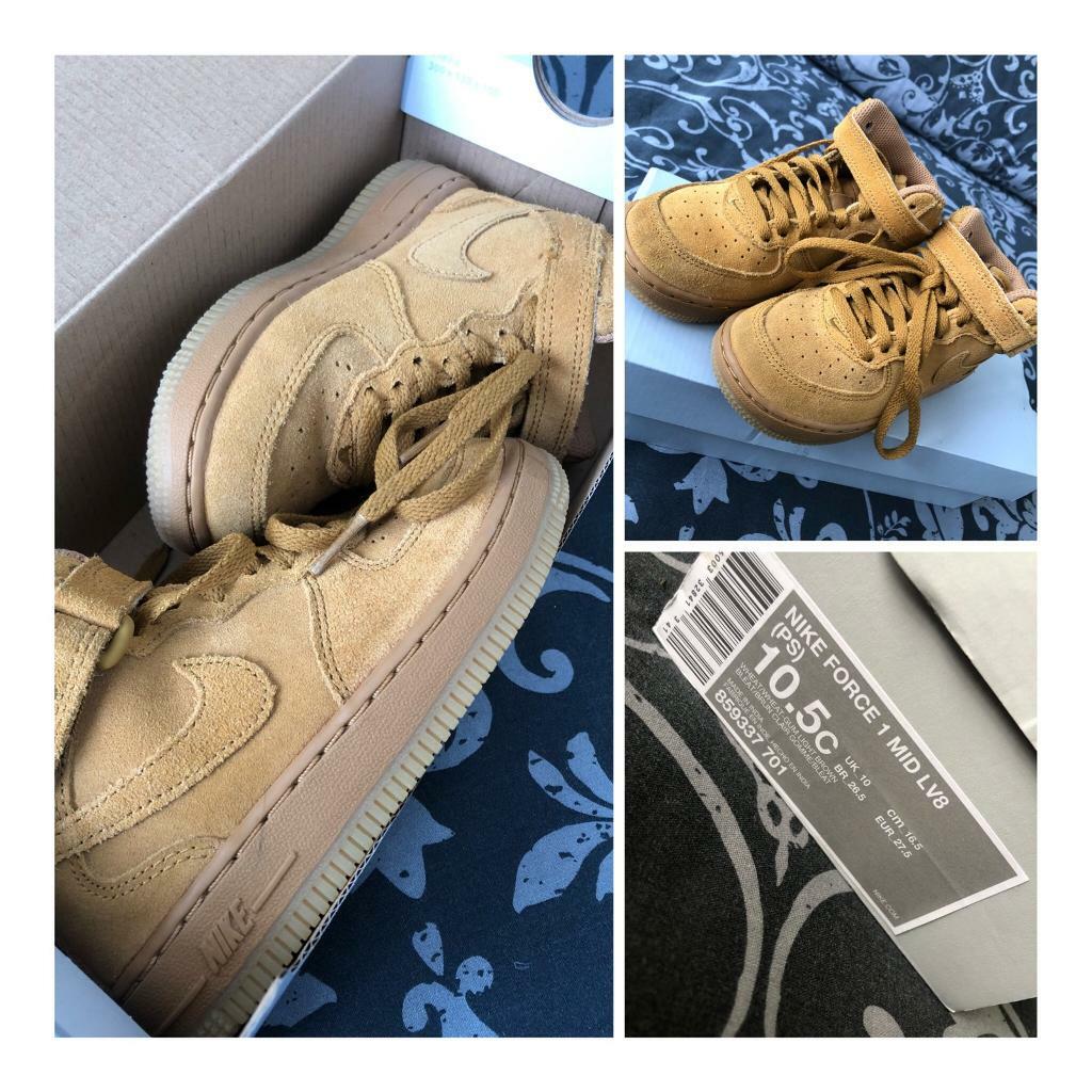 NIKE Nike air force 1 kids sneakers AIR FORCE 1 MID LV8 PS 859,337 701 brown NIKE Nike air force 1 kids sneakers AIR FORCE 1 MID LV8 PS 859,337 701 brown