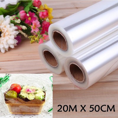 50cm×20m  Zellophan Cellophan Transparentfolie Shrink Wrap Blumenstrauß
