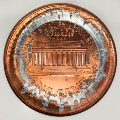 2000 ANACS MS65 Double Struck Die Cap Lincoln Cent Mint Error Great Eye Appeal