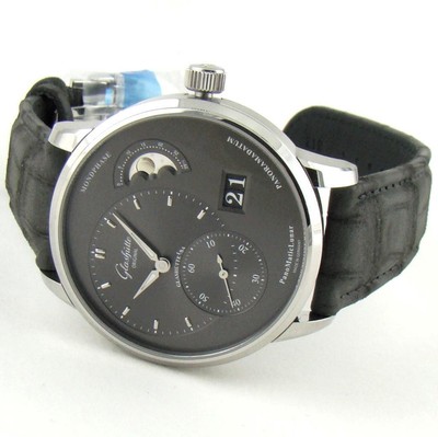 Glashutte Original PanoMaticLunar Steel Grey Dial 40mm 1-90-02-43-32-62 Warranty