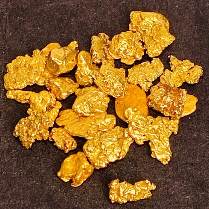 GOLD NUGGETS 5.038 GRAMS Alaskan Natural Placer #6 Mammoth Creek High Purity