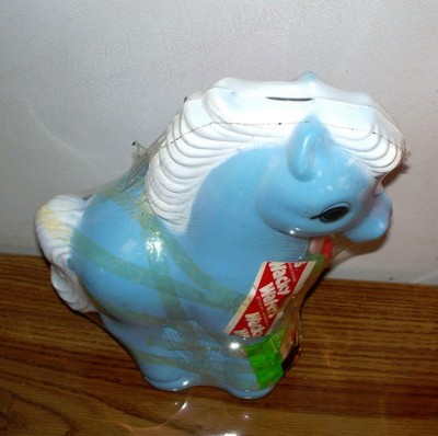 Vintage My Little Pony Large Piggy Bank Sealed with Original Candy Easter Gift