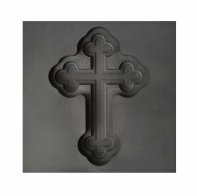 Large Botonee Cross 3D Graphite Ingot Mold Silver Gold Copper Tin Metal Casting