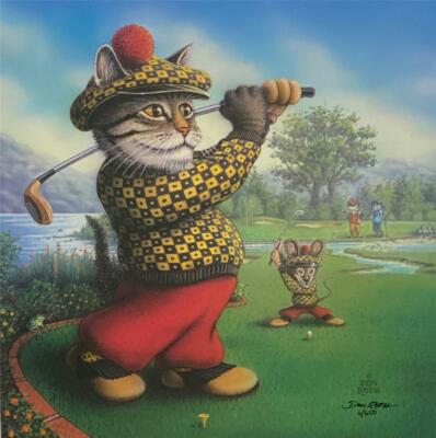 Tiger's Wood Shot  by Don Roth  The Kool-Kat Kollection  With cert #6/650