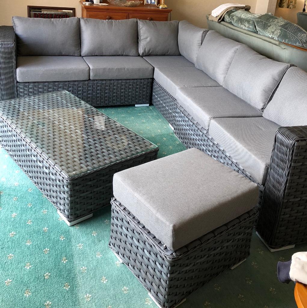 Rattan garden furniture | in Burton, Dorset | Gumtree