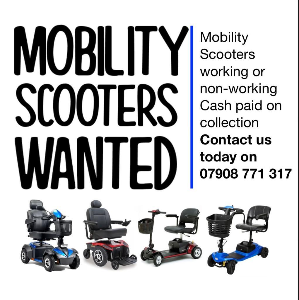 MOBILITY SCOOTERS WANTED WORKING NON WORKING CASH COLLECTED in Newton