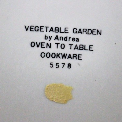 Souffle Baker Casserole Dish Andrea Vegetable Garden 5578 by Sadek 7.5 Inch