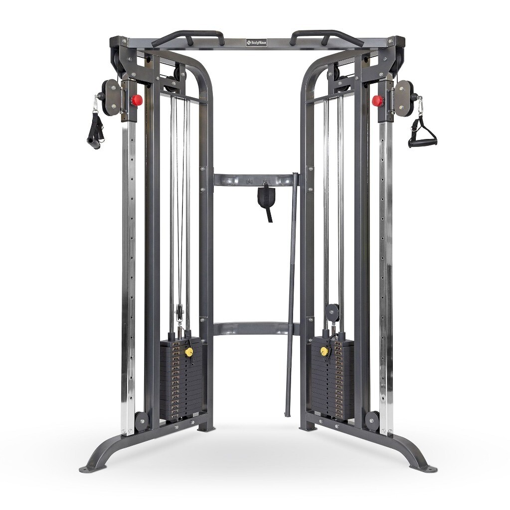 Functional Trainer Cable Crossover Dual Adjustable Pulley Weights Gym