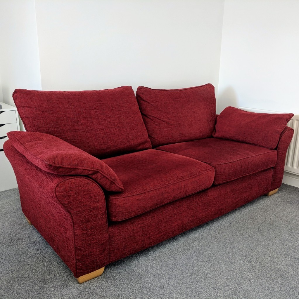 Large red sofa in St Albans, Hertfordshire Gumtree