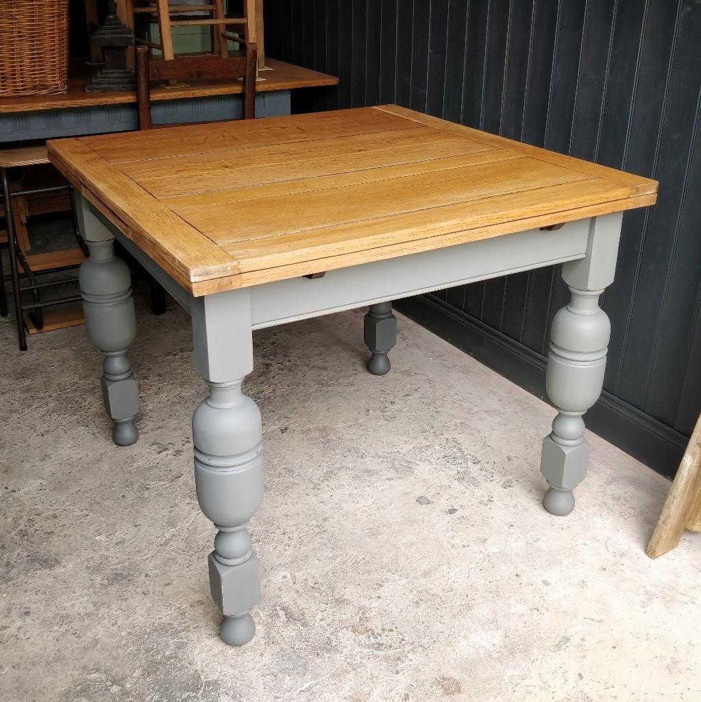 oak dining table, antique table, large vintage oak dining ...
