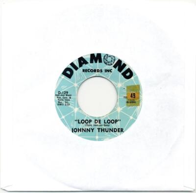 JOHNNY THUNDER - LOOP DE LOOP / DON'T BE ASHAMED - 45 RECORD