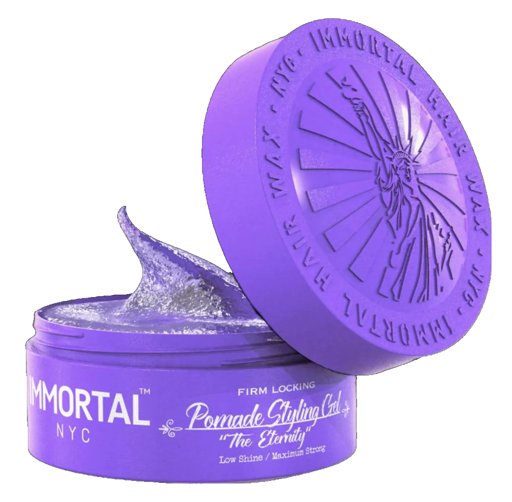 Immortal NYC Pomade Styling Gel Low Shine/Max Strong 150ml (2Pack)| The Eternity