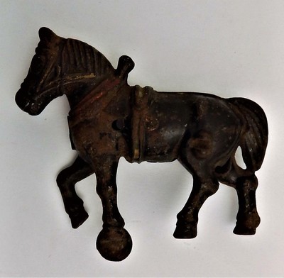 Antique Original Paint Cast Iron Horse Toy Part Arcade Kenton Hubley Wilkins