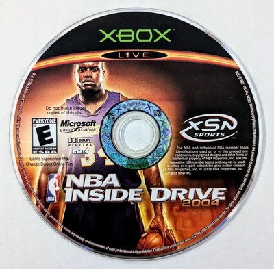 DISC ONLY- NBA INSIDE DRIVE 2004 MICROSOFT ORIGINAL XBOX GAME