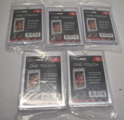 Ultra Pro One Touch 35PT Magnetic Card Holder Display 81575 AW50626F Lot of 5