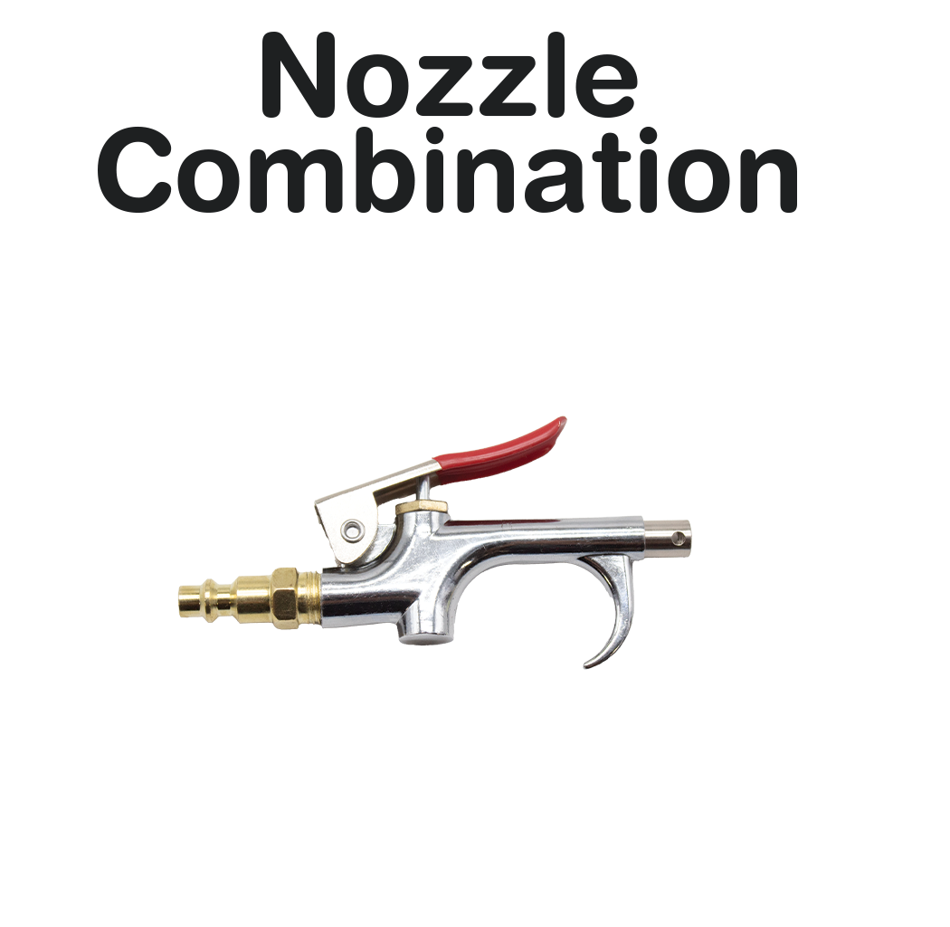 Air Blow Gun Set with 10 Interchangeable Nozzles Kit