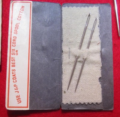 LARGE LOT OF VINTAGE HAND SEWING  NEEDLES LEATHER RUGS SAILS UPHOLSTERY
