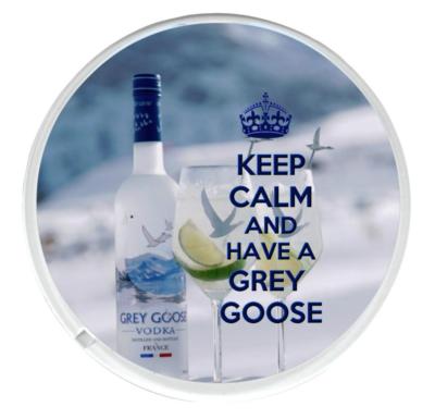 KEEP CALM AND HAVE A GREY GOOSE round coaster