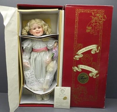 Precious Heirloom FayZah Spanos Springtime Stroll 26'' Blonde/Brown Eyes Doll New