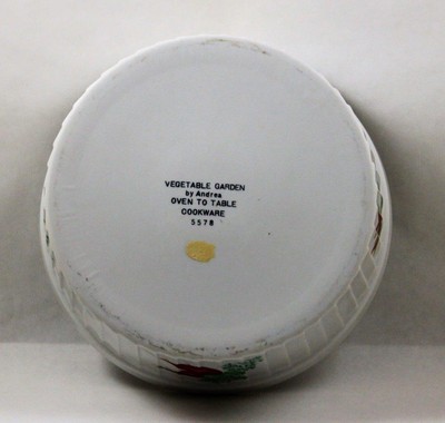 Souffle Baker Casserole Dish Andrea Vegetable Garden 5578 by Sadek 7.5 Inch