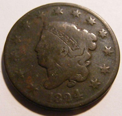 Nice 1824 Large Cent - Pleasing Circulated Coin