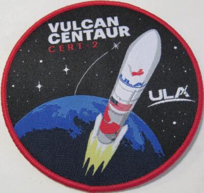 VULCAN CERT-2 MISSION PATCH ULA UNITED LAUNCH ALLIANCE OFFICIAL CERTIFICATION