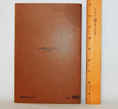 1957 Caterpillar Diesel No. 12 Motor Grader PARTS CATALOG 9K2001 to 9K2853 7693