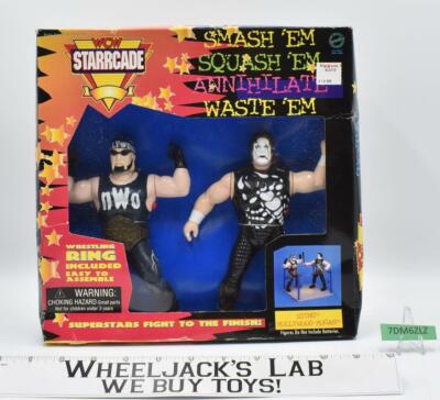Hulk Hogan/Sting Wrestlers w/Wrestling Ring NEW MSB 1997 WCW