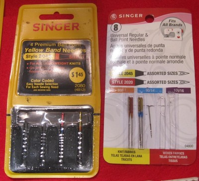 LARGE LOT OF VINTAGE SINGER,BOYE & MICS  SEWING MACHINE  NEEDLES