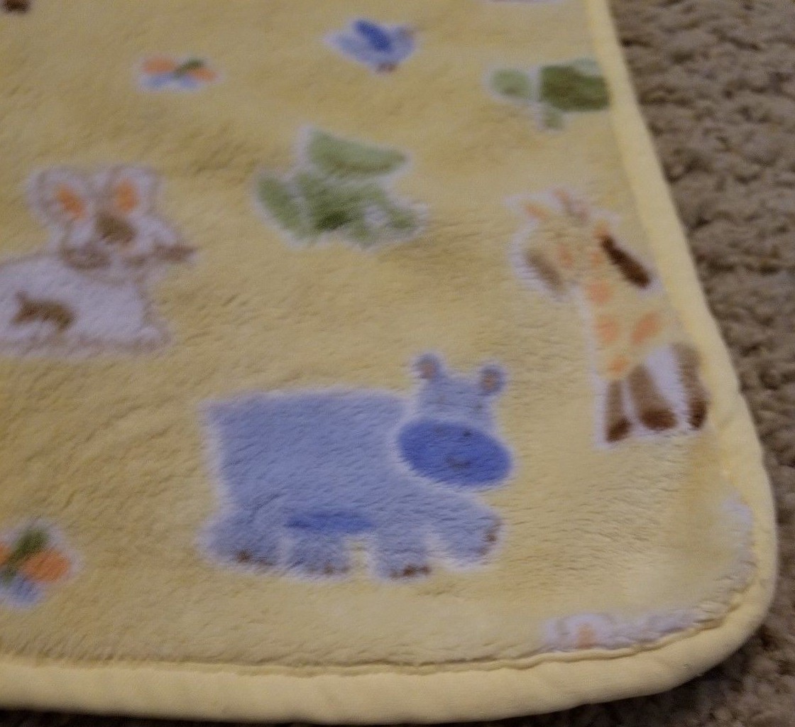Circo Yellow Giraffe Hippo Turtle Rabbit Baby Blanket, 28