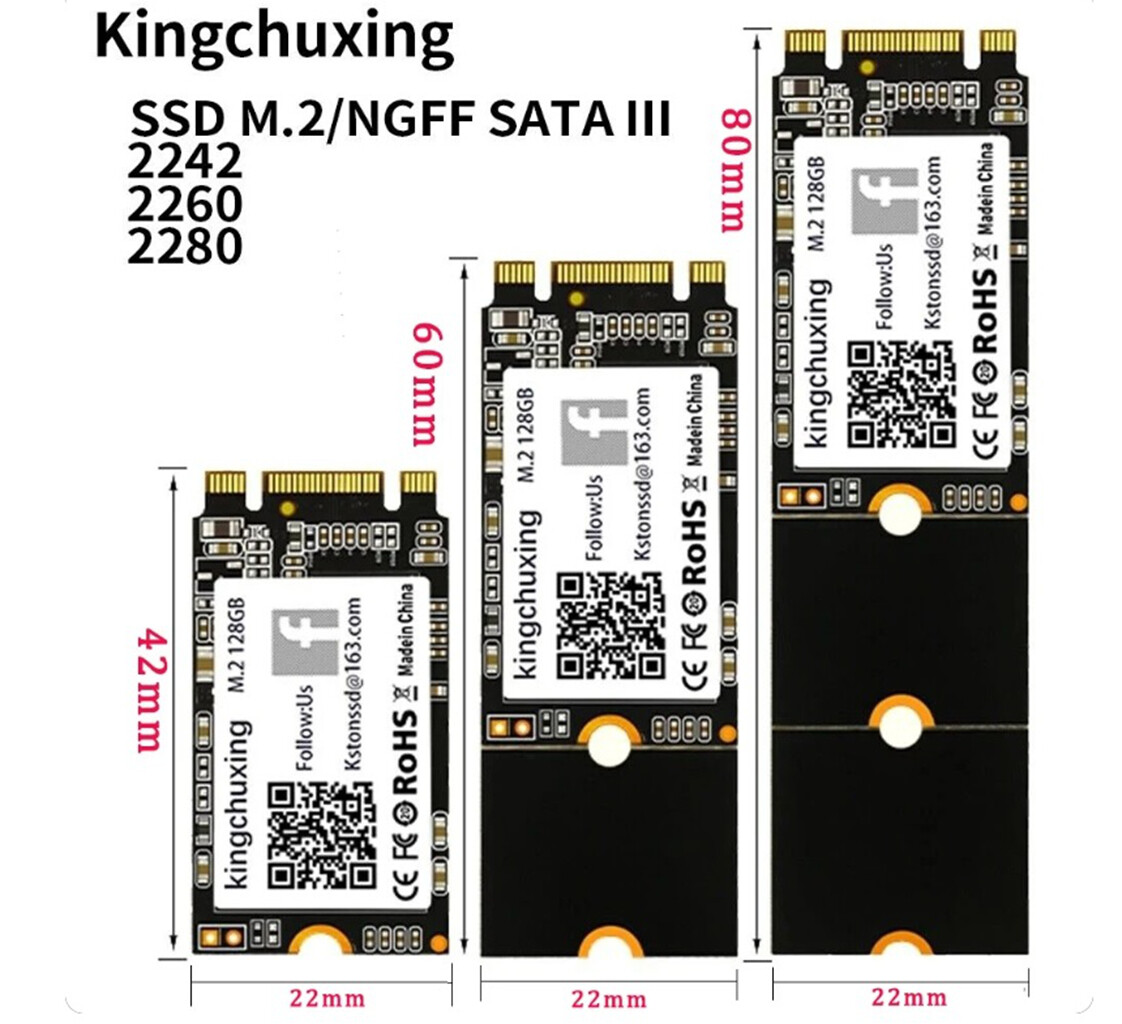 Kingchuxing 512 1TB 2TB M.2 NGFF SSD 2280 2242 2260 SATA Solid State Hard Drive