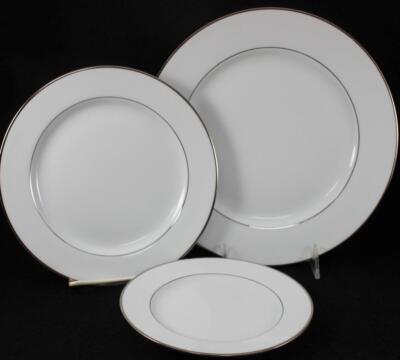 Bernardaud Cristal Group of 3 Dinner Salad and Bread & Butter Plates