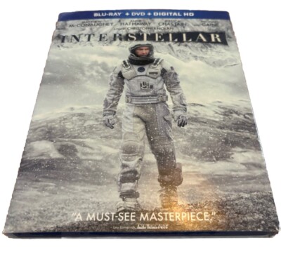 Interstellar Blu-Ray DVD Digital HD With Collectible IMAX Film Cell