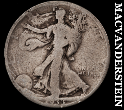 1933-S Walking Liberty Half Dollar - Scarce  Semi-key  Better Date  #N7177