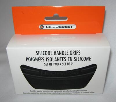 NEW ~ Set of 2 LE CREUSET SILICONE HANDLE GRIPS Protection From Hot Cookware